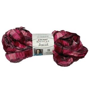Red Heart Boutique Ascot Froufrou Yarn 1943 Lavish Pink Super Bulky 3.5oz 46yd